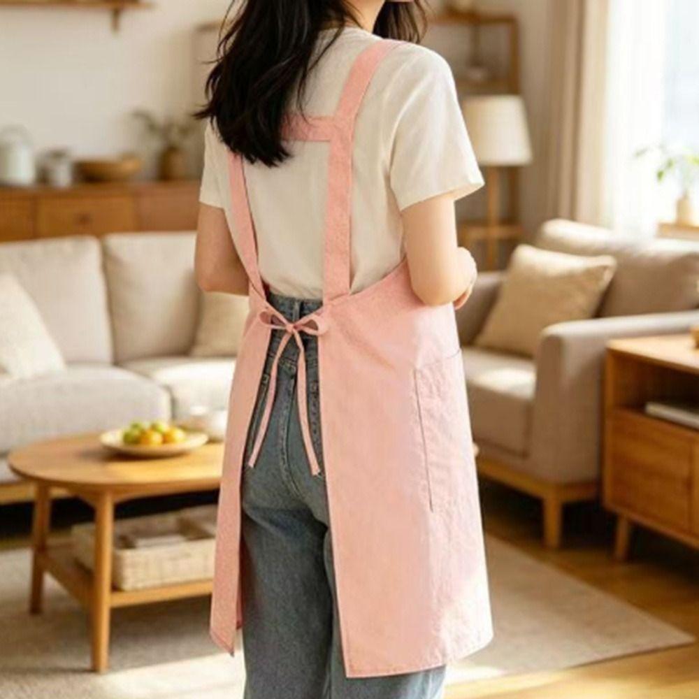 Oil-proof Chef Apron Waterproof Cooking Baking Bibs Modern Kitchen Apron  for Home Kitchen