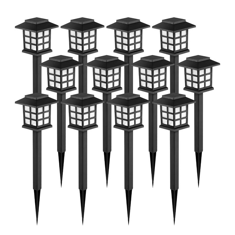 Solar LED Wegleuchten Rasenlampe Außen Solarleuchte Dekoration für Garten/Hof/Landschaft/Terrasse/Auffahrt/Gehweg Beleuchtung