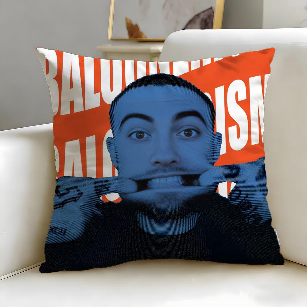 popular singer Mac Miller Cushion Cover Soft & Easy-Wash Pillow Case – Versatile for Couch, Bed, Travel and Office