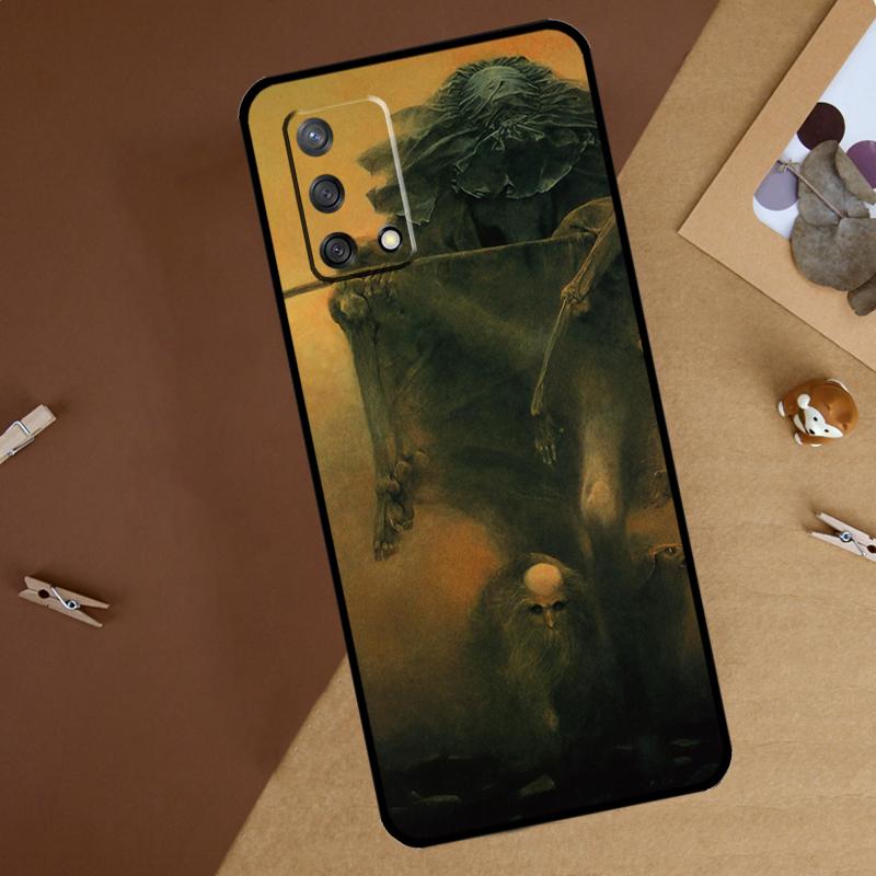 

Чехол для телефона Zdzislaw Beksinski Art для Oppo A16 A76 A96 A40 A60 A80 A74 A94 A54 A18 A38 A58 A78 A98 A15 A57S A17 A77 OPPO A77 5G