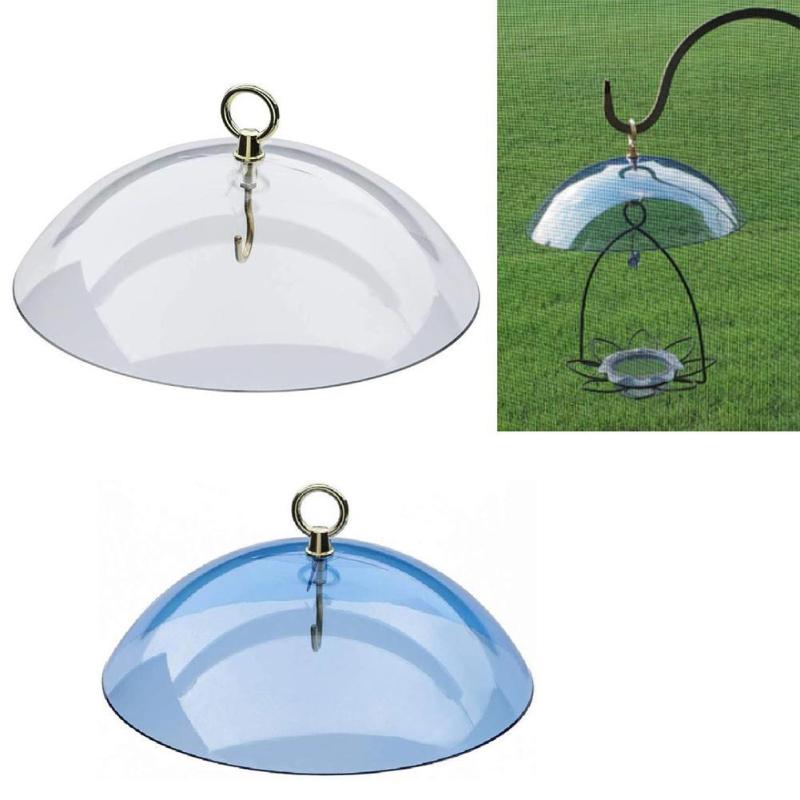 Bird Feeder Clear Protective Dome Anti-squirrel Rain-proof Hanging Hummingbird Rain Cover Guard