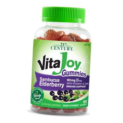Elderberry with Vitamin C and Zinc, VitaJoy Sambucus Elderberry, 60 Tabs (71440016)