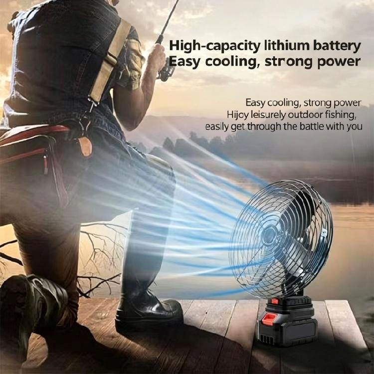 Small 8 Inch Metal Electric Fan Fishing Gear Fan Suitable for Ideal for Home Offices & Outdoor Adventures
