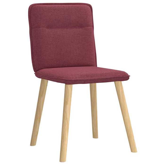 VidaXL Dining Chairs Set of 2 Bordeaux Red Fabric, Dining Chair, Kitchen Chair, Accent Chair, Chair, Chair 4101223