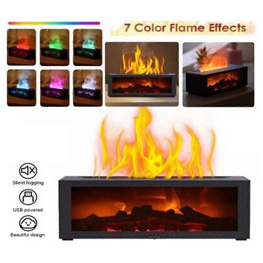 Mein Mini-Kamin-Diffusor für ätherische Öle, Flammen-Aroma-Luftbefeuchter mit Fernbedienung