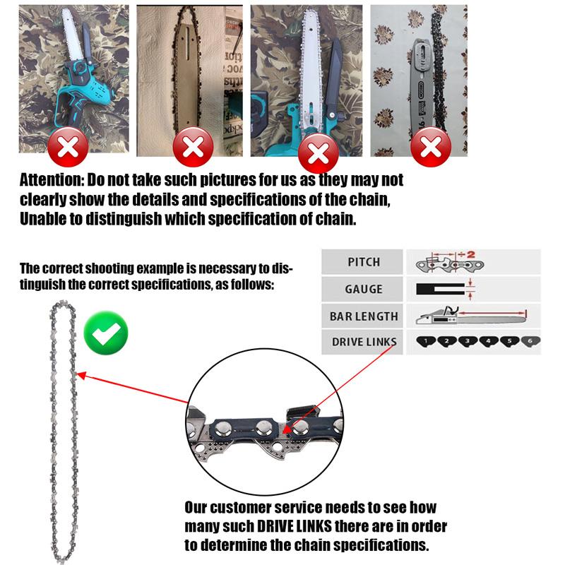 For Garden And Yard Use 16 Inch Metal Chainsaw Chain Parts 55 DL Saw Chain Semi Chisel For Wood Cutting