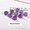 10mm Natural Crystal Beads: Amethyst, Yellow Tiger Eye, Obsidian, White Crystal for DIY Jewelry.