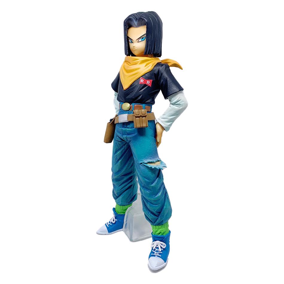 New 23.5CM Anime Android 17 18 Figure Android 18 PVC Action Figures Collection Model Toys for Children Christmas Gift
