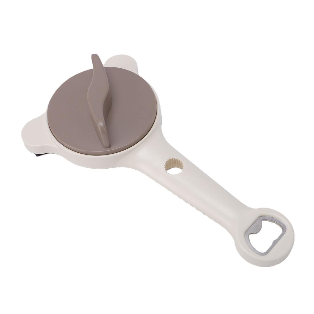 4 in 1 Jar Opener Adjustable Stainless Steel Lid Remover Manual Can Opener for Kitchen Jars Bottles Cans Khaki