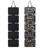 Hanging Earring Organizer 5-layer Detachable Felt Earring Hanging Bag Badge Collection Display Holders Pins Not Included
