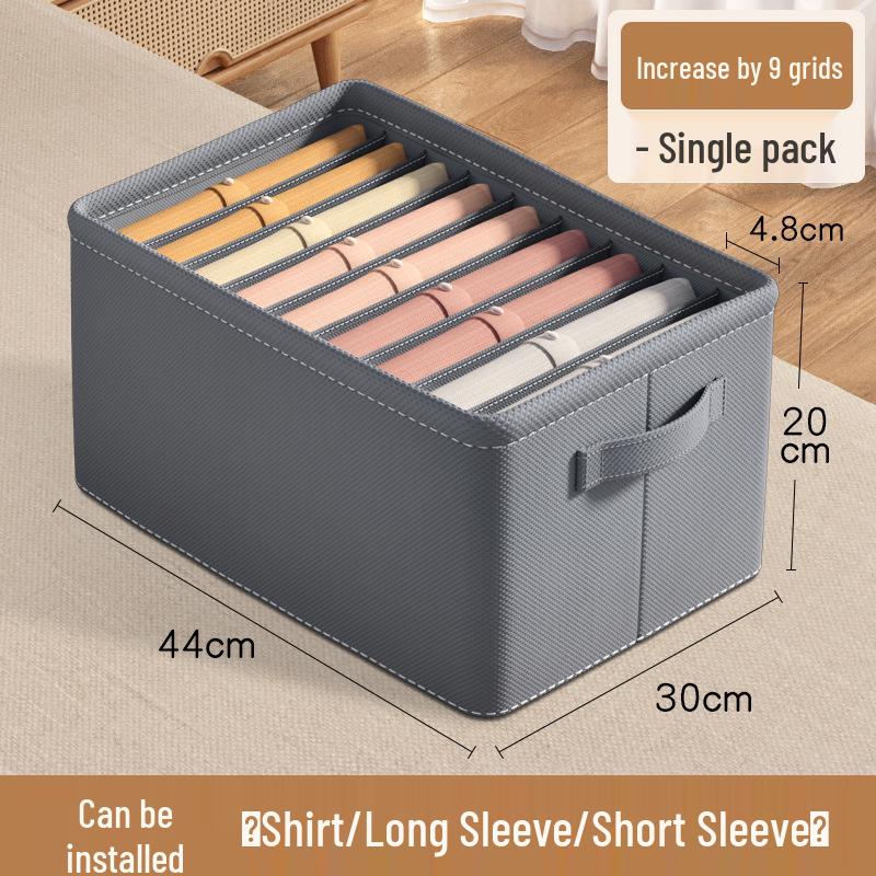 Large Capacity Layered Clothing Organizer for Wardrobes