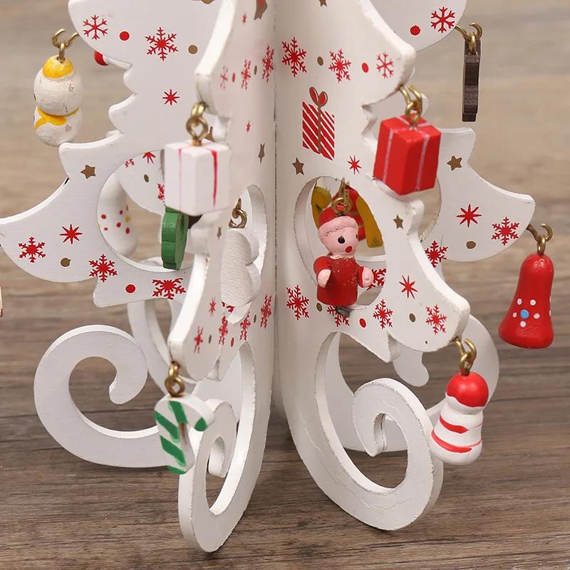 Weihnachtsdekorationen Kreatives Holz Weihnachtsbaum Ornament Home Desktop Party Dekor Weihnachten Neujahr Kinder Geschenke