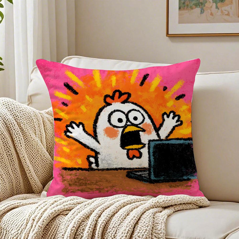 Suitable For Spoof Animal Joke For workers Cushion Cover Pillowcase Antidustmite living Room Sofa Decor Cushion Room