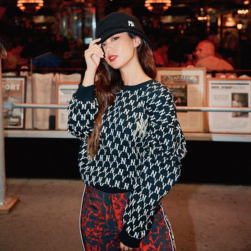 MLB Old Flower Sweatshirt Women's 31MTM2041-50L
