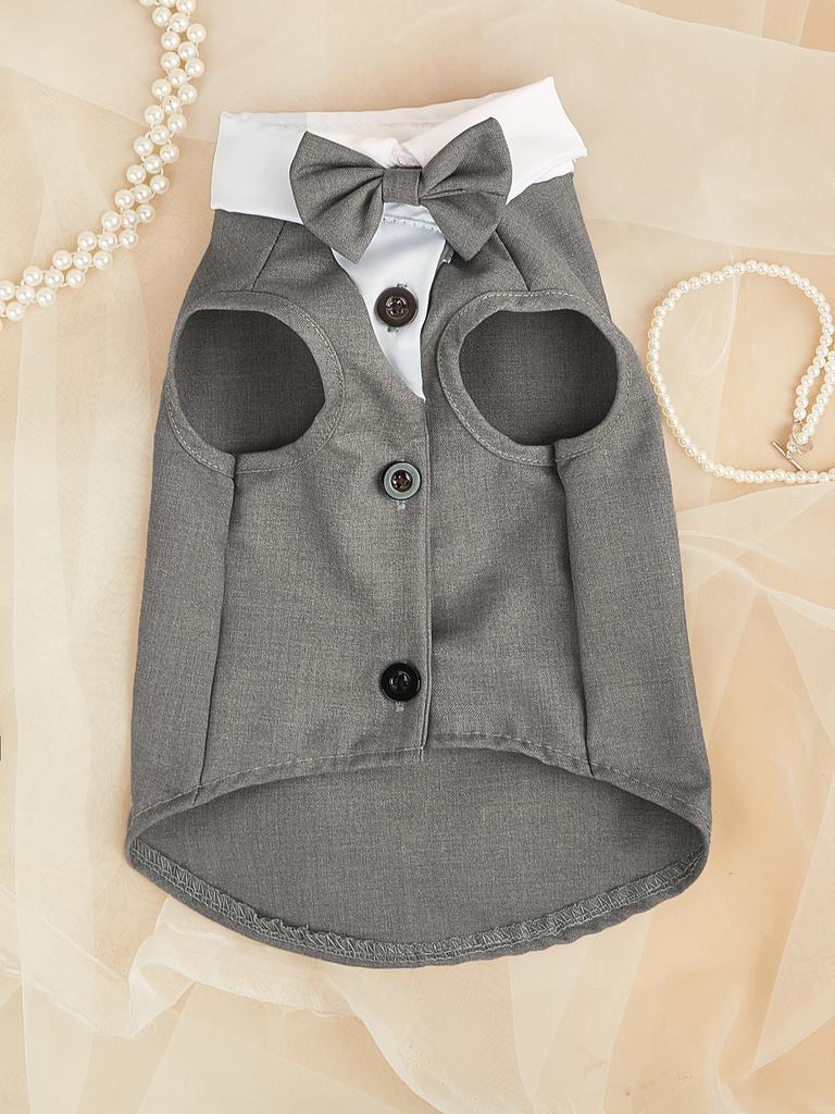 Hunde Tanktop Hunde Weste Katze Hund Welpe Schleife T-Shirts Kleidung für Kleine Hunde Kätzchen für Hochzeit