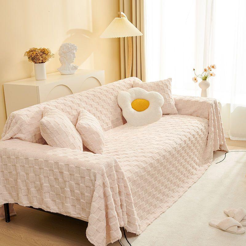 

Thickened Anti-Scratch Sofa Cover Non-Slip Dustproof Nordic Modern Sofa Towel for Autumn Winter 180*130cm