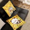 Cartoon One And Two Cloth Animation Pillow Case Square Pillow Bedroom Sofa Leisure Comfort Car Living Room Home Decoration 40X40