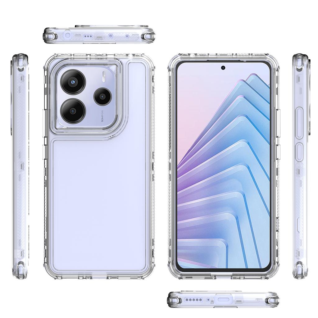 Redmi Note 14 Pro 5G Phone Case 3 in 1 Shockproof Slim Fit Clear Fullbody Protective Cover For Redmi Note14 Pro 5G