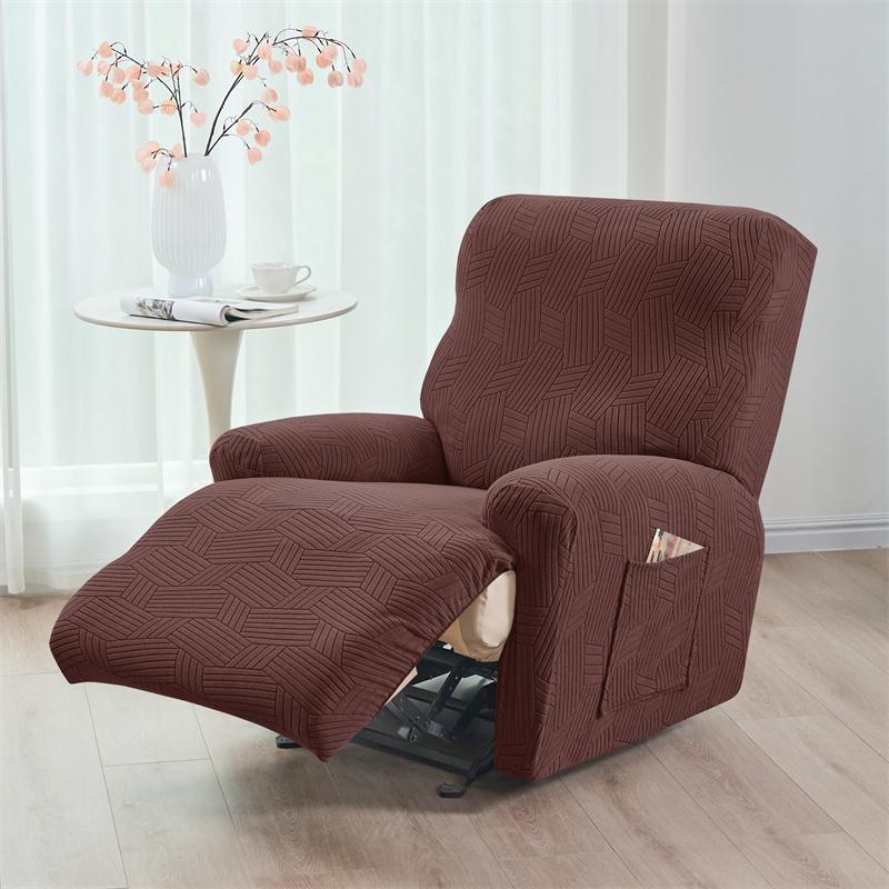 4 шткомплект Нордический диван-реклайнер Чехол Эластичный 1-местный Расслабляющий Чехол для кресла Противоскользящий Одноместный Чехол для дивана Для офиса Домашний декор 5640₽