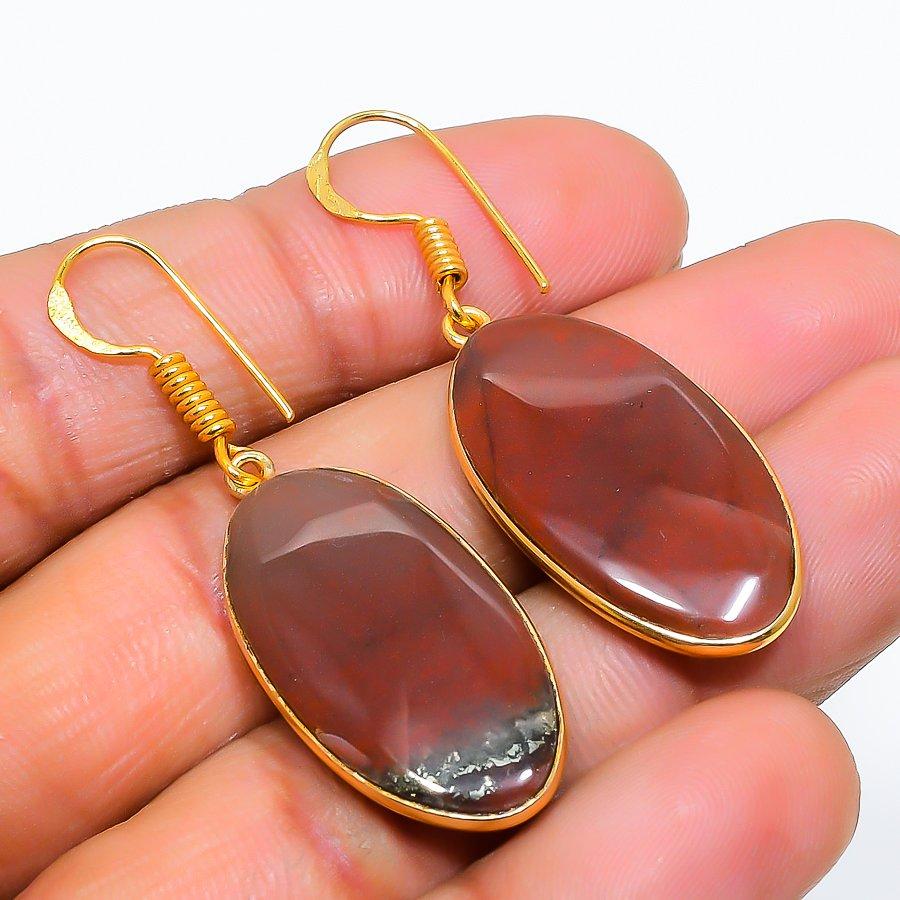 

Boulder Opal Gemstone 925 Solid Sterling Silver Jewelry Earring 1.81 GK-5773