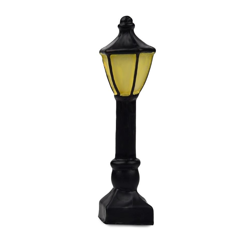 Retro Mini Street Lamp Miniature Garden Ornament Streetlight Figurines Fairy Garden Decoration Resin Craft Micro Landscaping