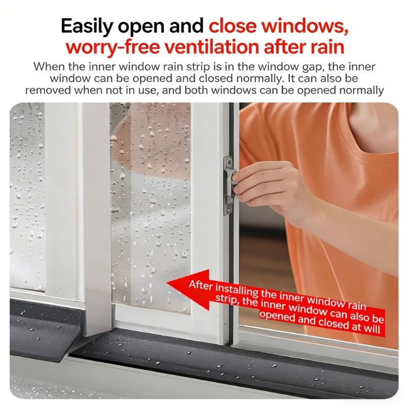 5M Long Rubber Window Water Barrier Seal For Effective Moisture Prevention And Easy Installation
