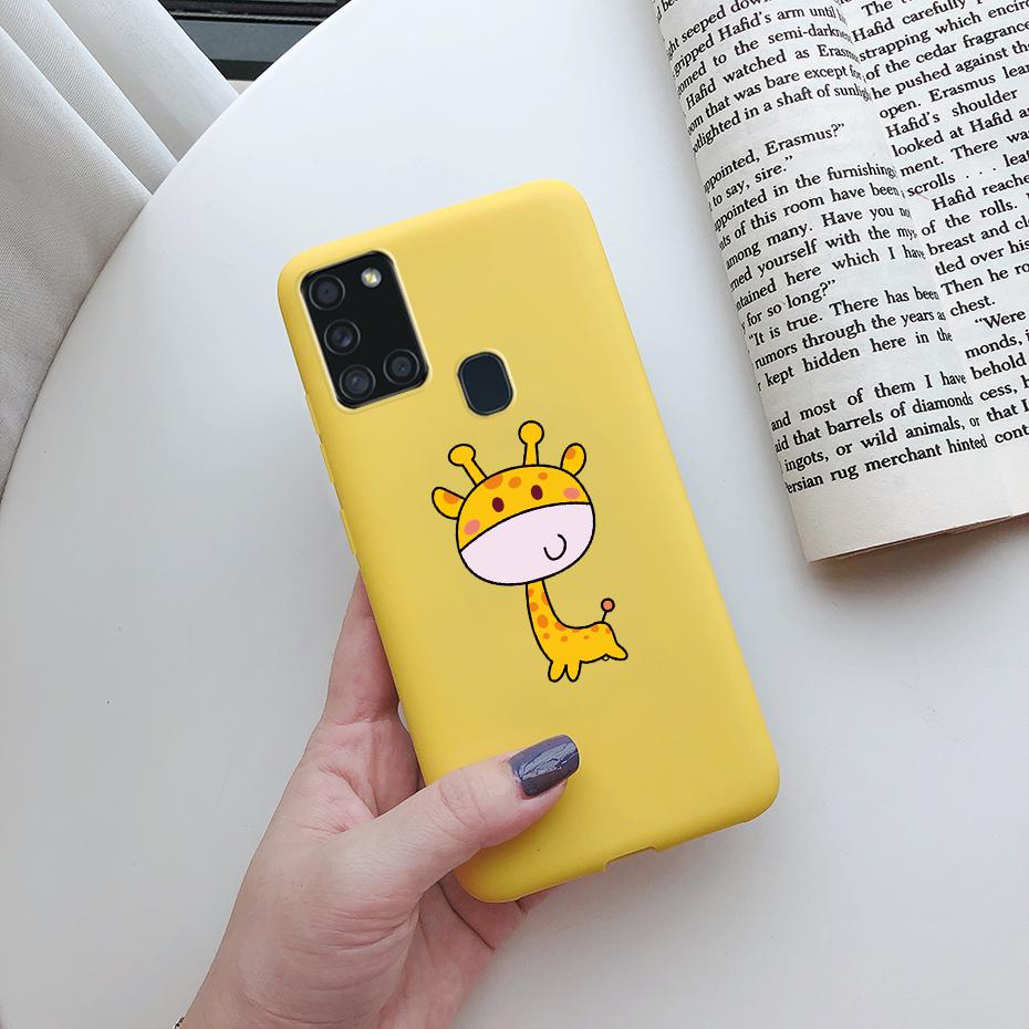 For Samsung Galaxy A21S Case Silicone Soft TPU Fundas Bumper for Samsung A21S Case A217F A 21S A21 S 6.5" phone Back Cover cases