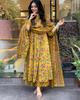 Women Designer Anarkali Kurta Pant Dupatta Set Indian Bollywood Salwar Suit Dress
