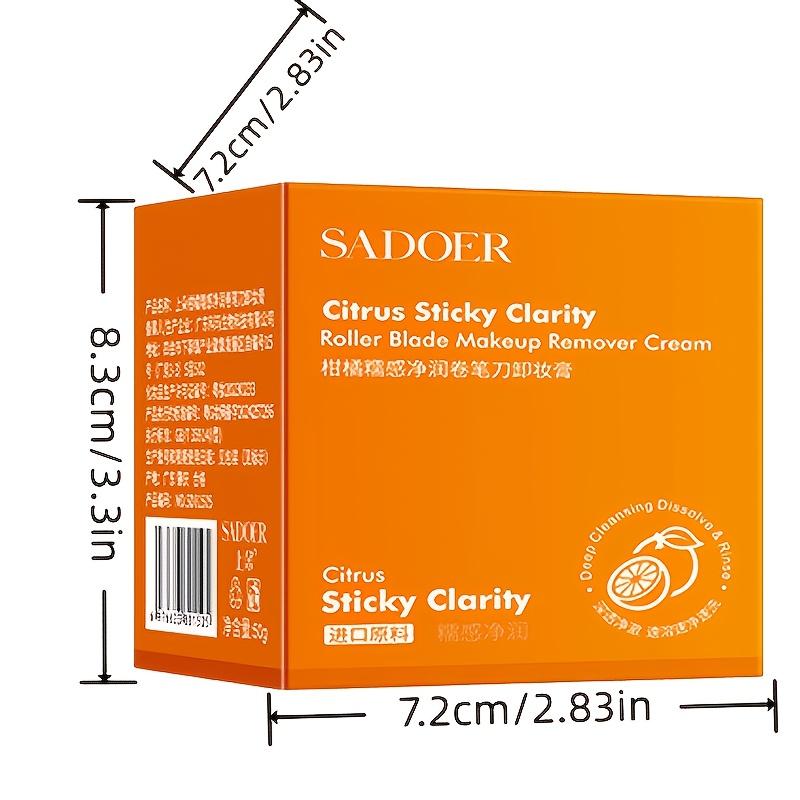Citrus Makeup Remover Stick Facial Makeup Balm Lip Eye Large Capacity Mild Pencil Sharpener Face Cleansing Balm Cream Skin Care
