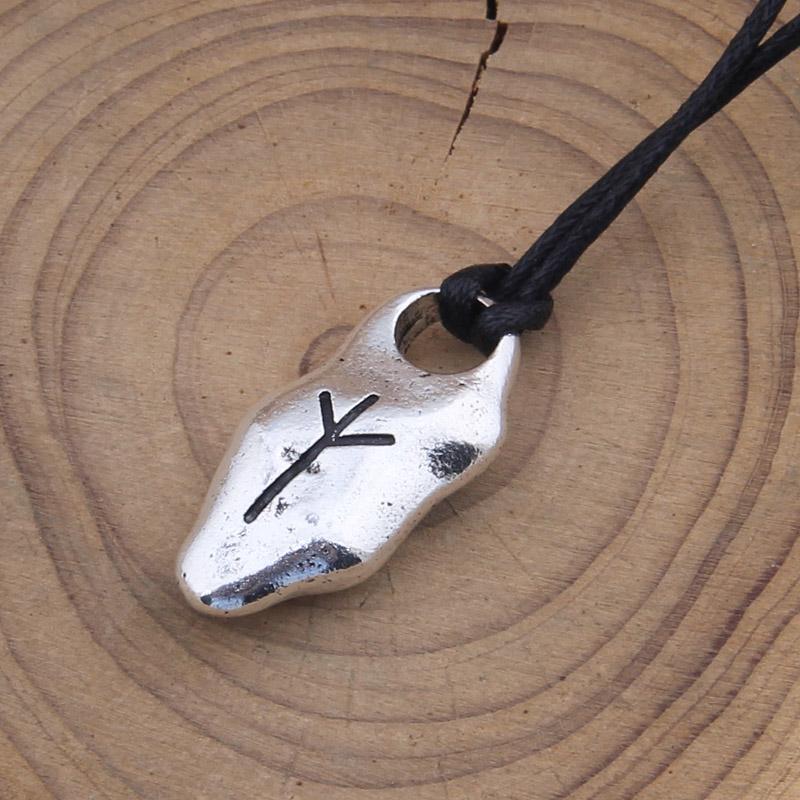 new arrival viking rune pendant necklace for men gift adjustable