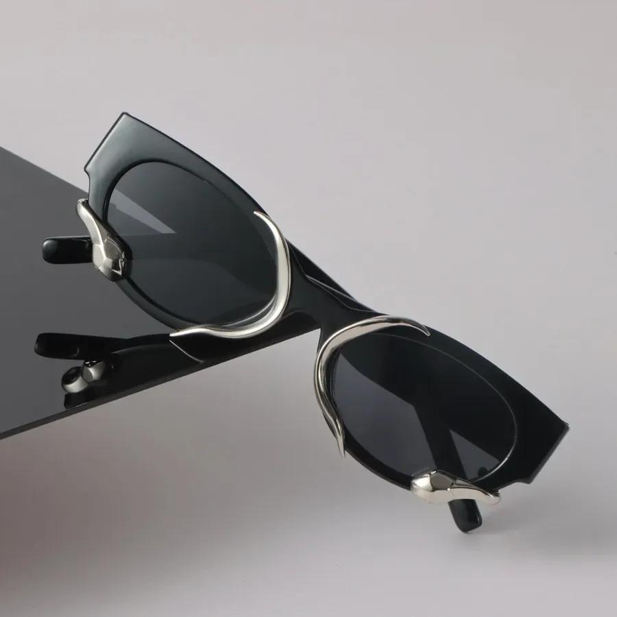 Vintage Sunglasses Women Men Brand Mirror Female Male Cool Stylish Colors Cat Eye Sun Glasses Designer