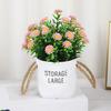 Plastic Artificial Potted Plant 18*22cm Seven Star Sun Little Daisy  For Wedding Home Hotel Office