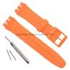 Soft Silicone Bracelet for Swatch 12mm 16mm 17mm 19mm 20mm Colorful Transparent Watchband Watch Strap Replacement with Tool