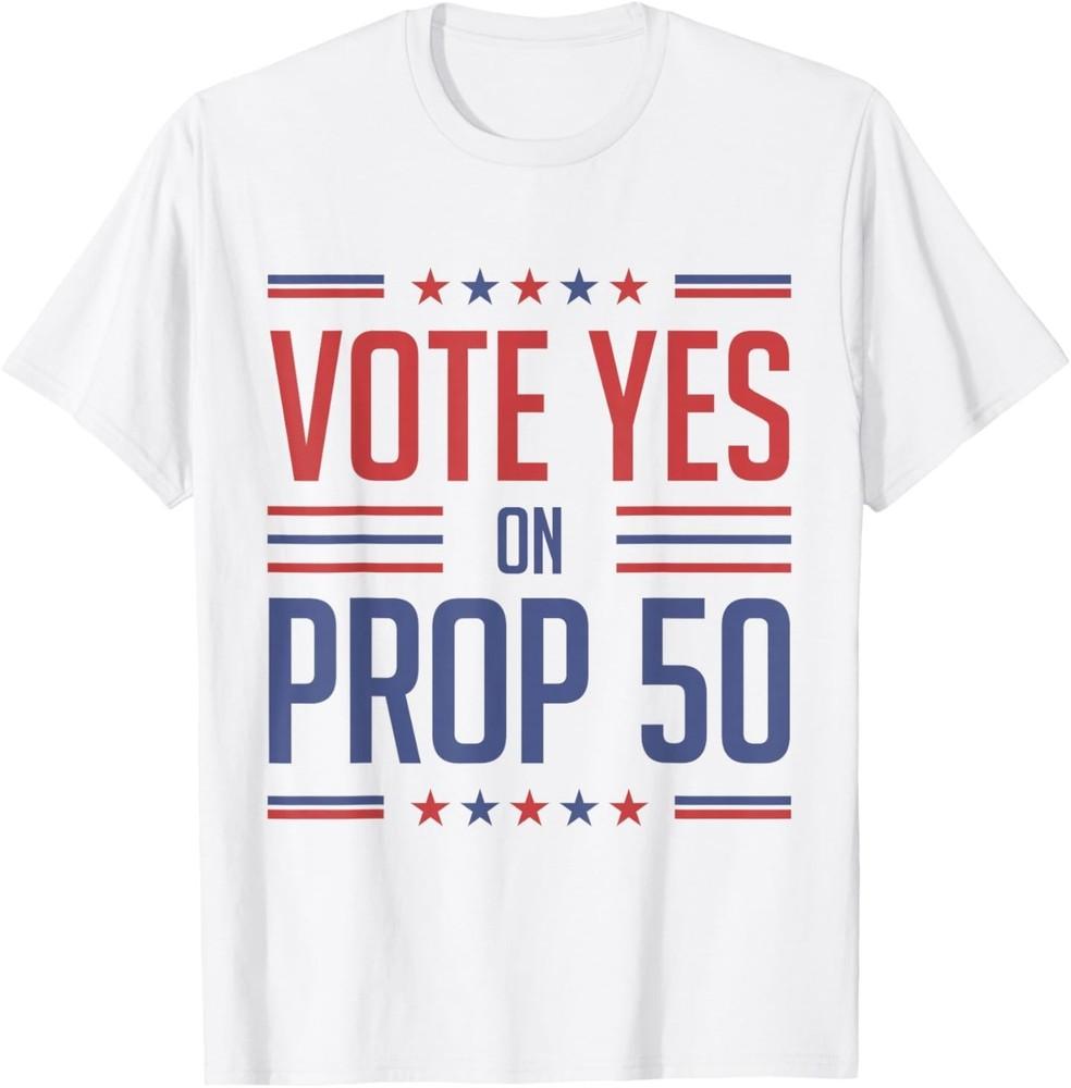 Vintage Vote YES on Prop 50 Patriotic T-Shirt