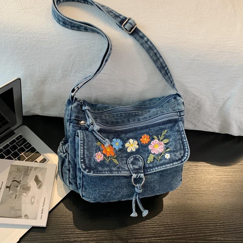 Denim Women's Backpack - Large Capacity Travel Crossbody Bag, Shoulder Bag