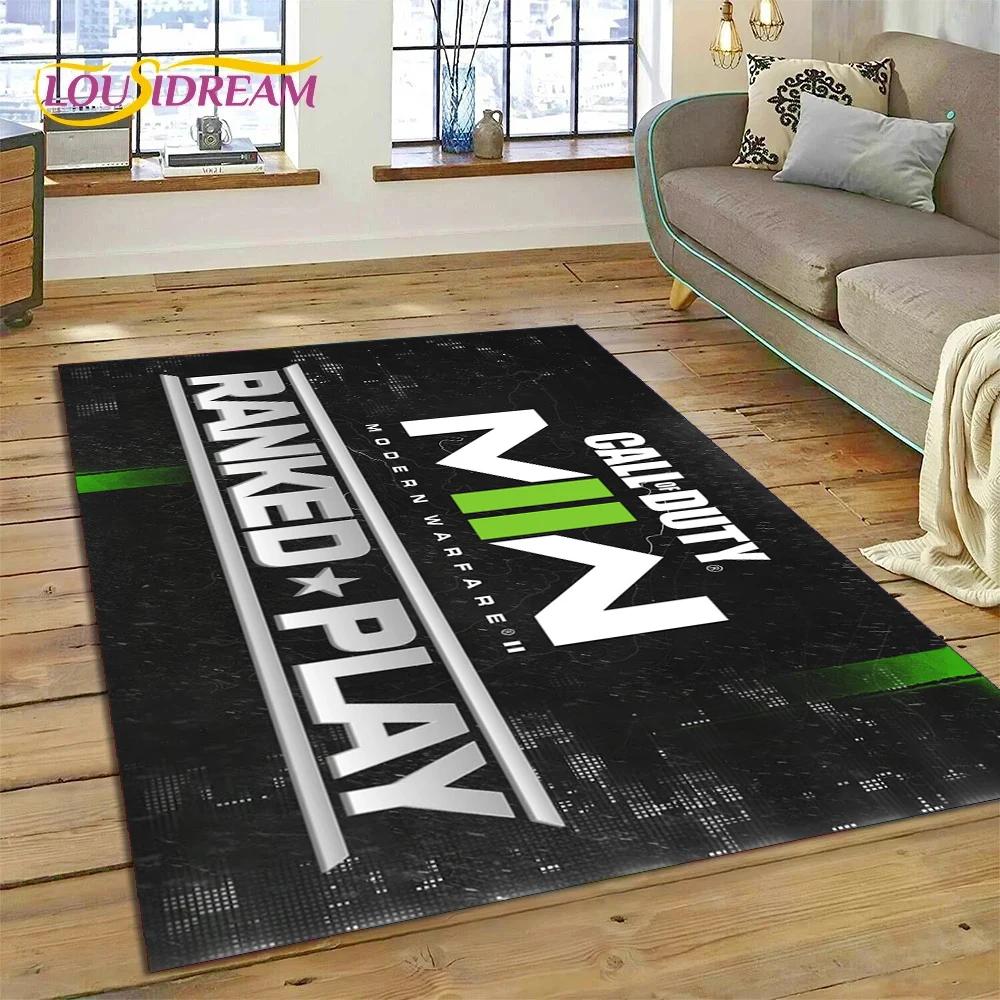 Call of Duty War Game Gamer COD Teppich für Schlafzimmer Wohnzimmer Zuhause Sofadekoration, Kinder Spiel Große Dekoration Bodenmatte Geschenk