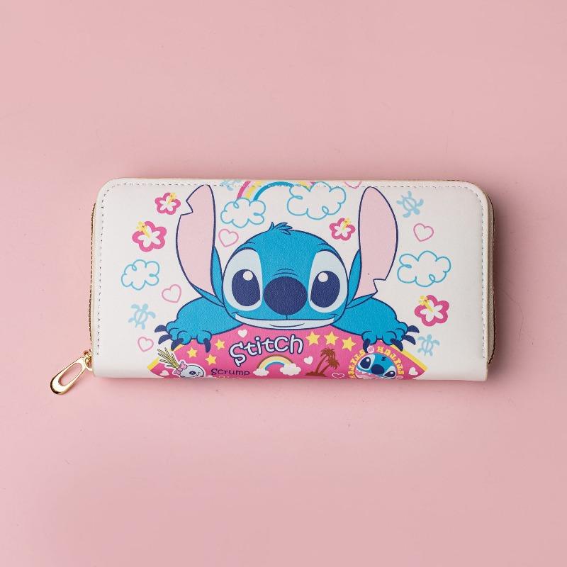New Boys Fashion Wallet Long Zipper Student Cartoon Mini Small Wallet Change Bag Card Bag Stitch
