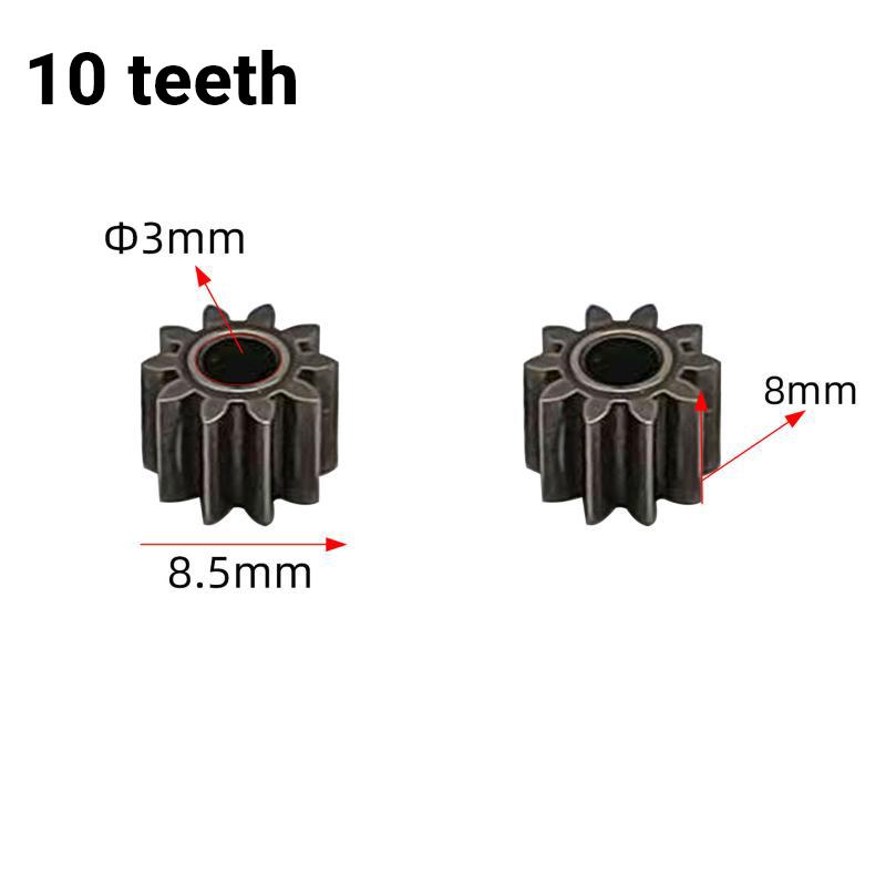 Durable Electric Hand Drill Gear 2Pcs 9-16 Teeth Parts Fit 550 775 Motor Shafts for Cordless Charging Drill Replacement