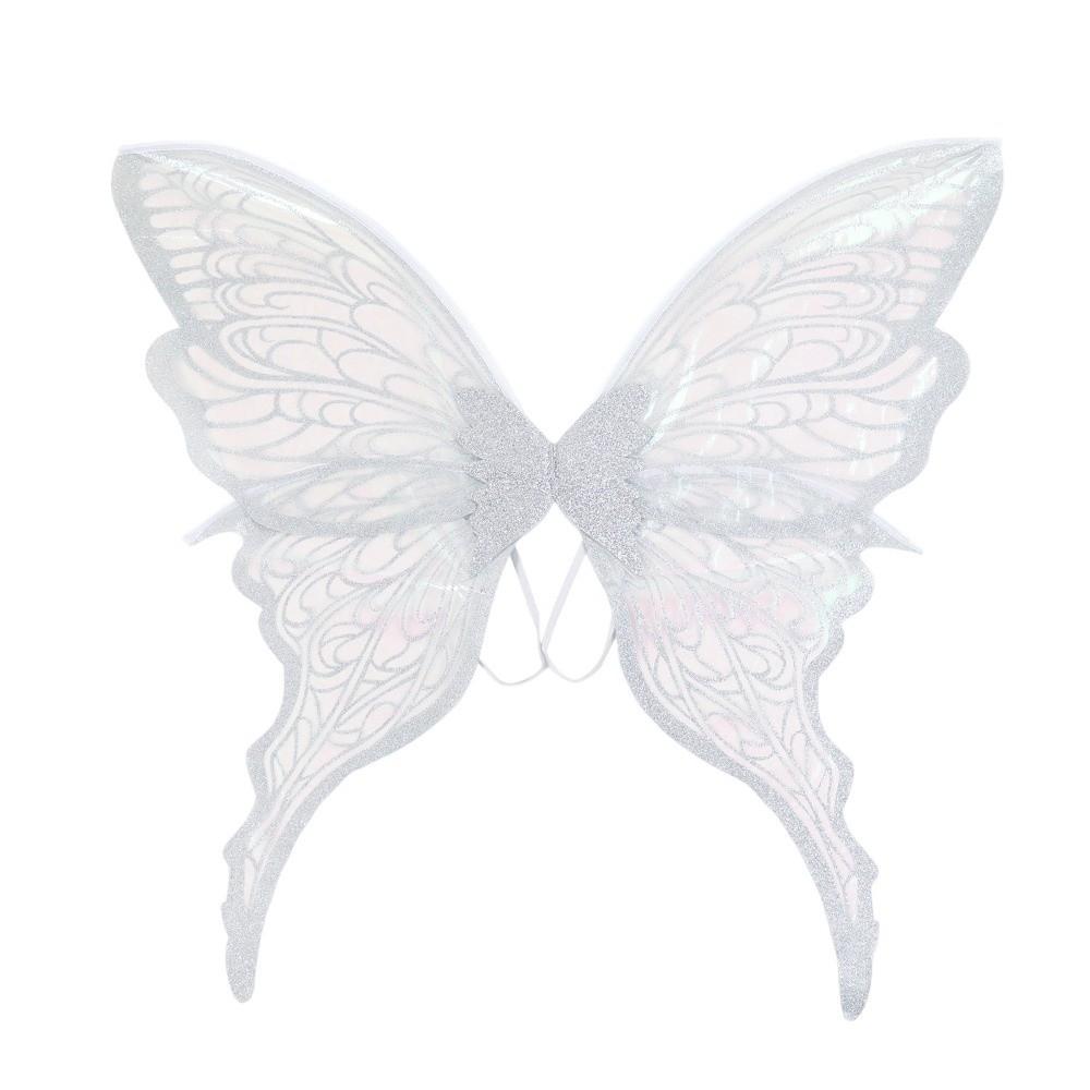 Fantasy Lightweight Fairy Wings Colorful Organza Sparkling Angel Wings Sparkling Durable Dress Up Wings for Women Girls