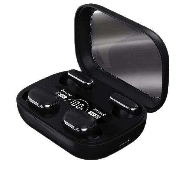 Bluetooth Q8 In-Ear Sports Headphones - Dual Pair, Long Battery, Power Display