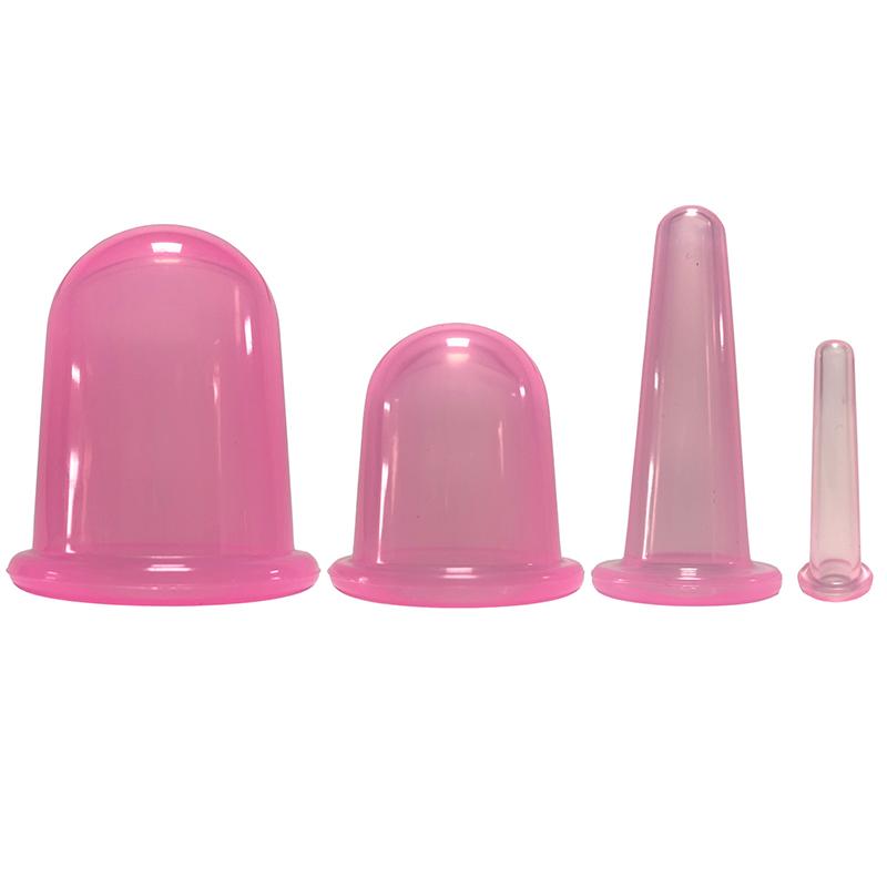 2/4Pcs Vacuum Cupping Cans For Massage Ventosa Celulitis Suction Cup Chinese Suction Cups Face Neck Massage Cans Anti Cellulite
