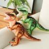 T Plush Rex Toy Green Brown Dinosaur Kids Cuddly Soothing Birthday Gift Doll