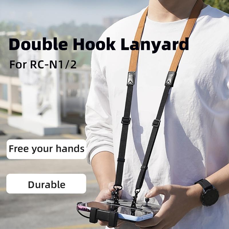 Adjusted Remote Controllers Lanyards Neck Strap Double Hook Belt Fixed Clip for Air 3 Flight Drones