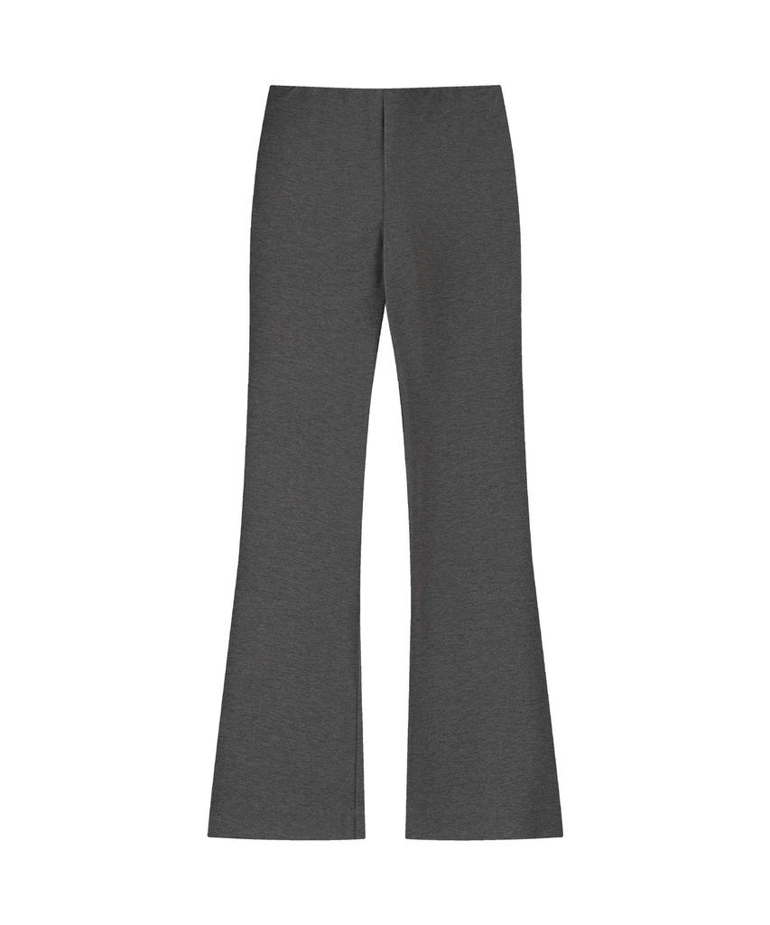 Siyajyu Sipt7183 Comfort Bootcut Elastic Waist Pants_Charcoal