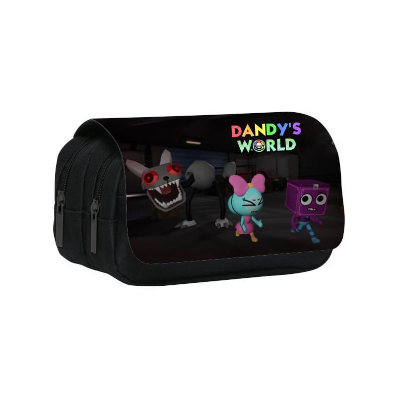 Dandys World Sunflower Design Nylon Pencil Case With Two Layers For School Use