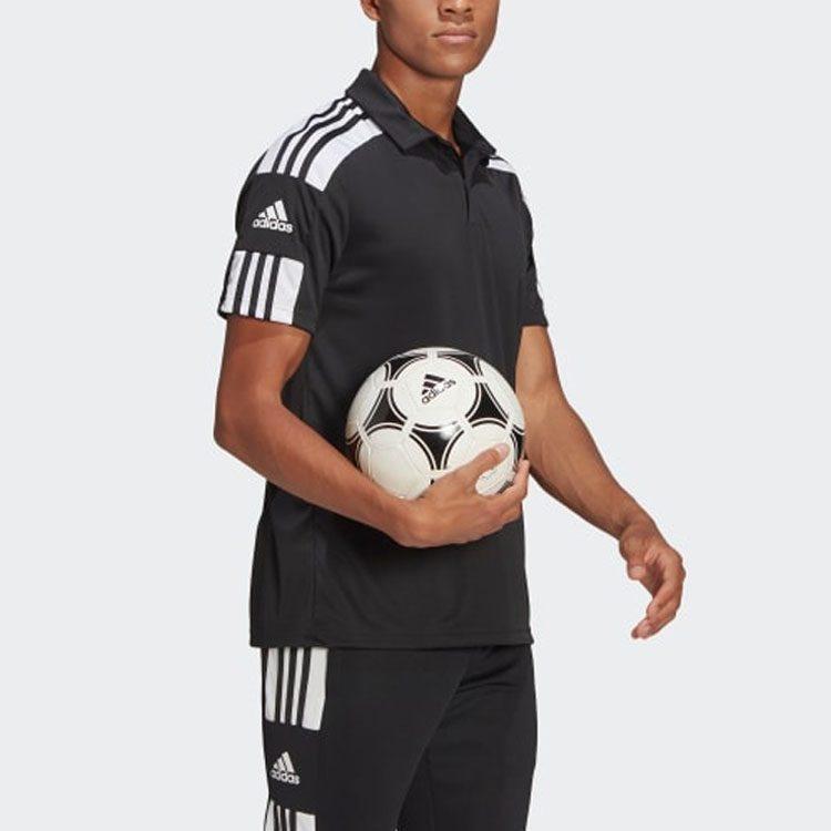 adidas Polo Shirts Men's Black Polo Collar Moderate Straight Fit GK9556