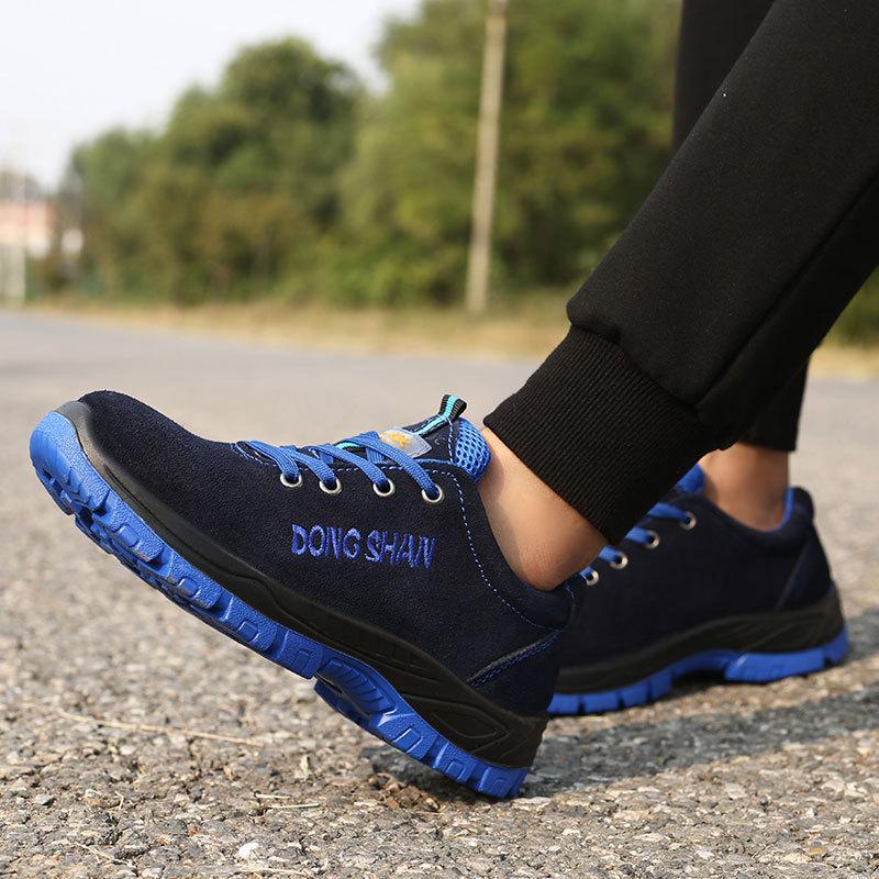 Anti-smashing and Anti-piercing Four-season Steel-headed Construction Site Safety Shoes, Anti-lightweight, Wear-resistant and Non-slip Work Shoes