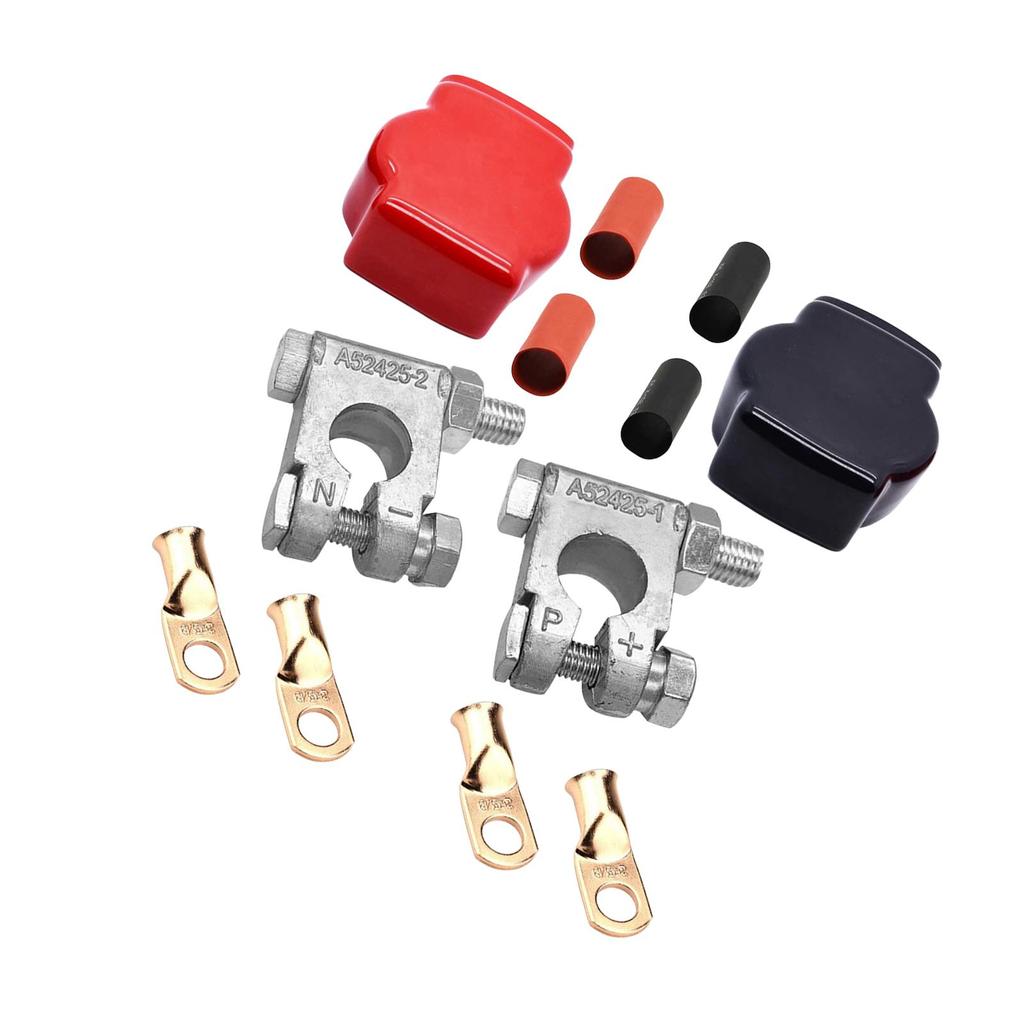 Battery Terminal and Cover Battery Terminal Top with Cover Battery Terminal Connectors for Boat Vehicles RV