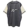 Reebok 90s Old Short Sleeve Baseball Jacket M Charcoal Gray Men's Used