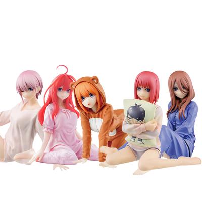 11-20 cm Animefiguur Põhiline kvintupletid Nino padi istumisasend pidžaama mudel nukud mänguasi kingitus, koguda PVC